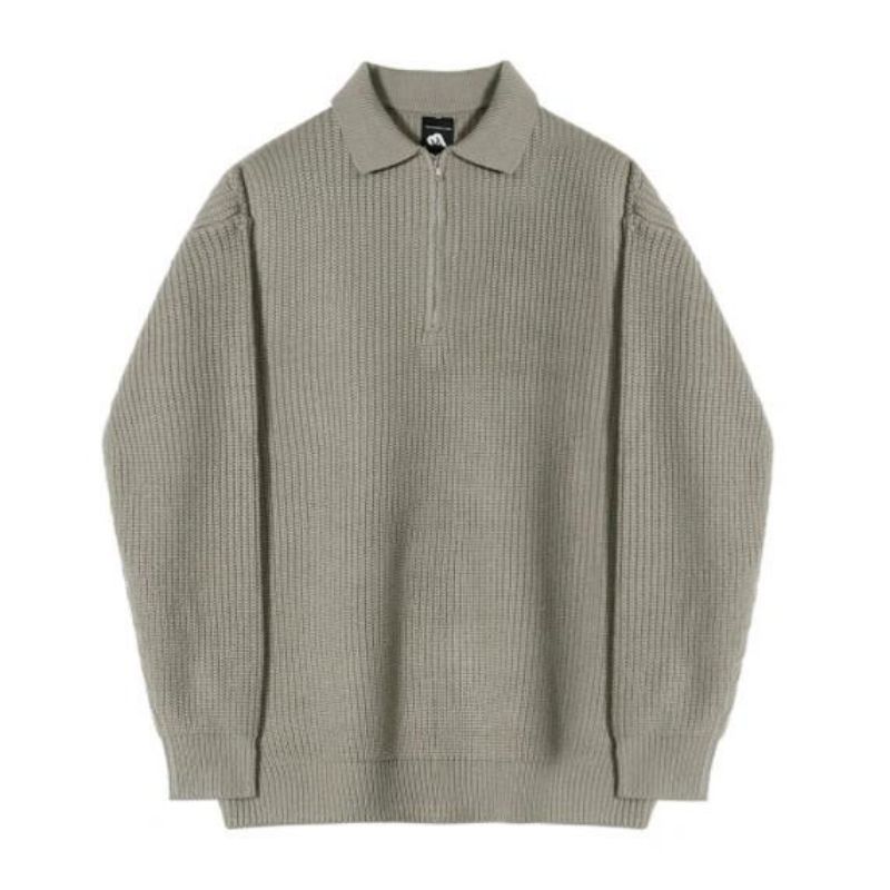 Pullover Jumper\'s Men’s Autumn and Winter S -au îngroșat pe jumătate de țesături pulover cu fermoar